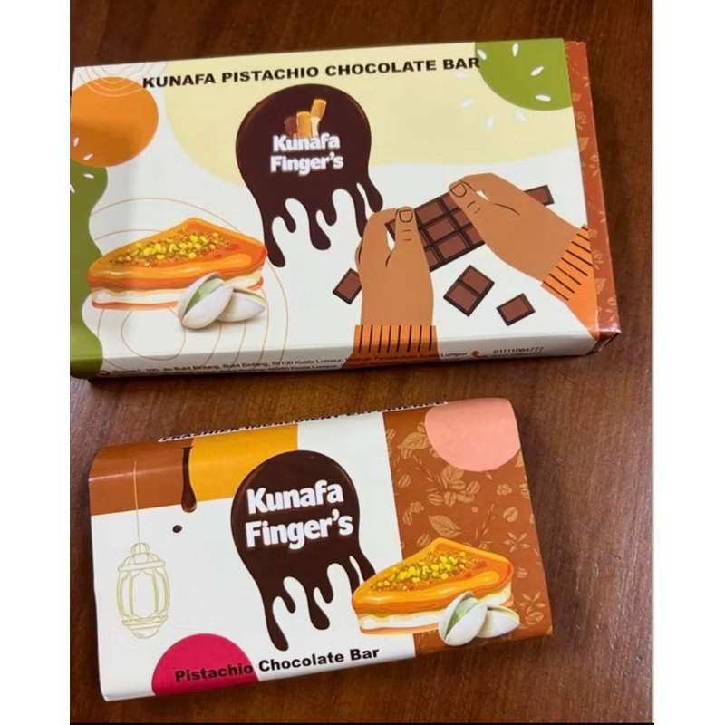 

Kunafa Finger's Pistachio Chocolate Bar