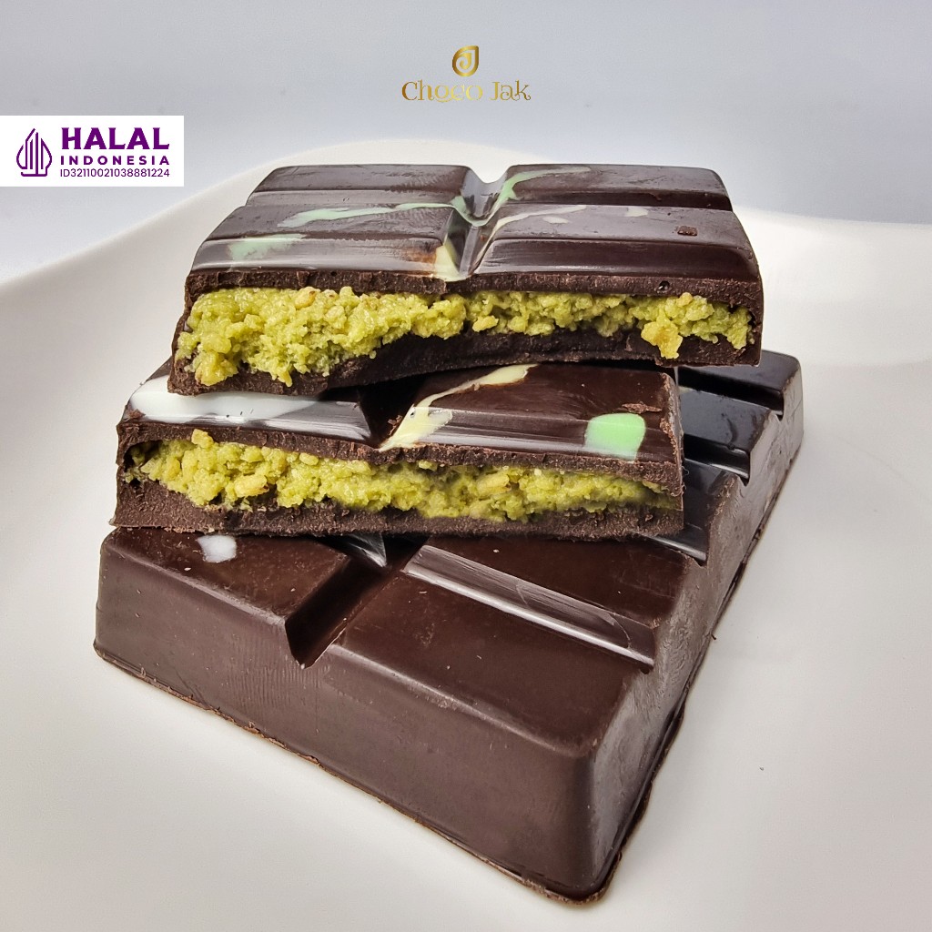 

Choco Jak Coklat Dubai Viral 80 GRAM | Coklat Viral | Kacang Pistachio | Enak dan Lezat | Snack Cokelat Crunch