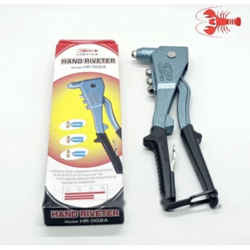 Tang Rivet Hand Riveters Lobster HR-002A Original