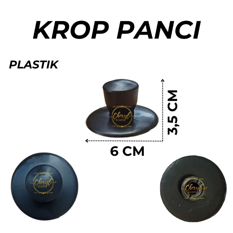 (1 PCS) KROP PANCI PLASTIK / PEGANGAN TUTUP PANCI / KROP TUTUP PANCI / KNOP TUTUP PANCI / PEGANGAN T