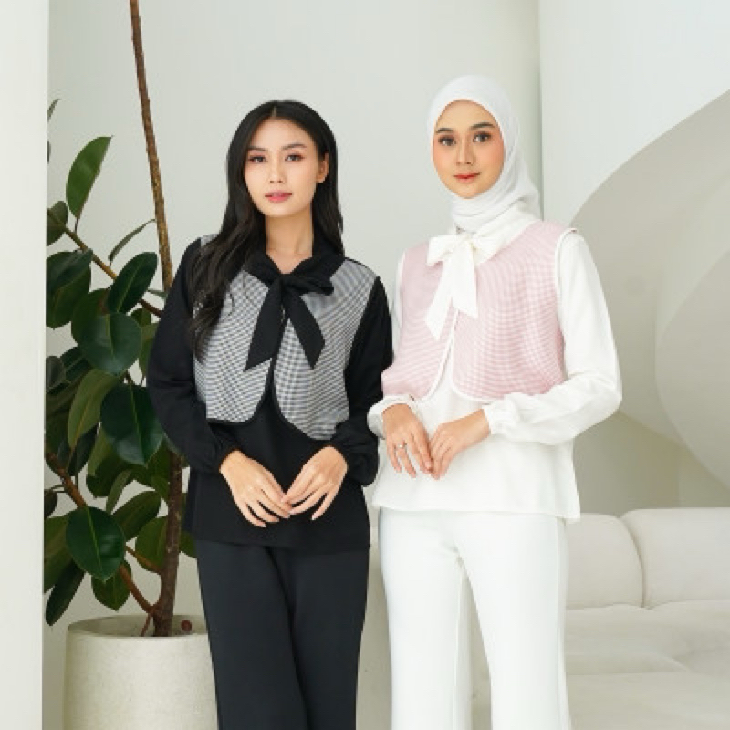 amaya blouse | kemeja rompi | baju bangkok | kemeja wanita | kemeja kantor | baju korea