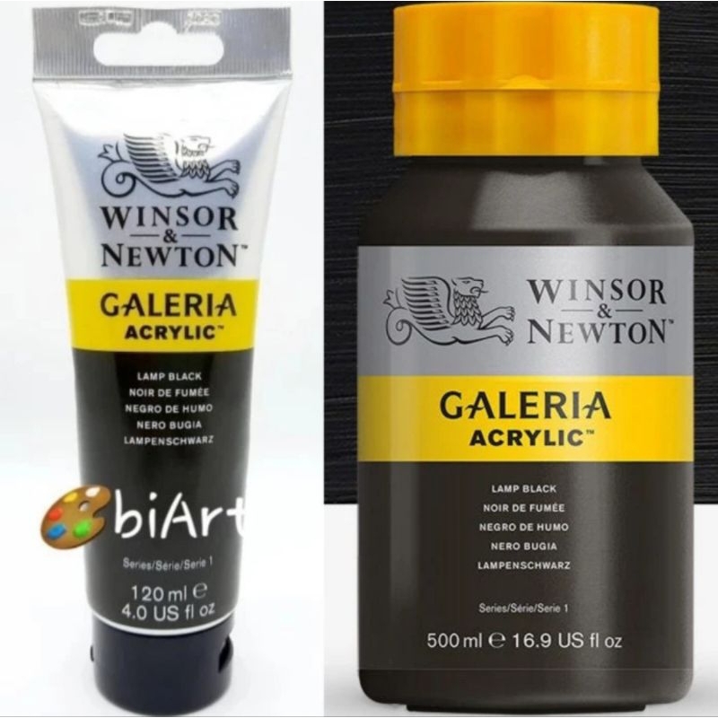 

Galeria Acrylic Colour 500ml / 120ml Lamp Black Winsor & Newton