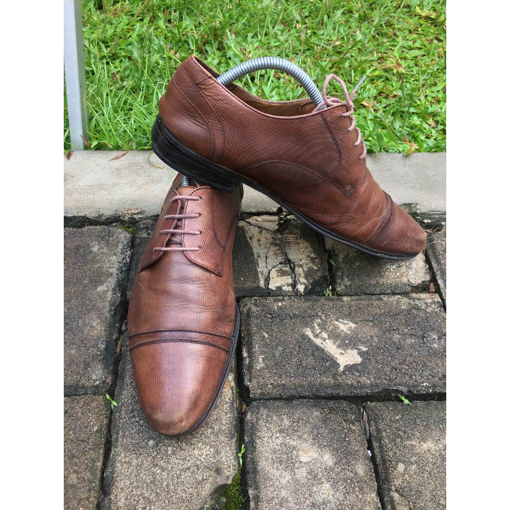 Sepatu kulit second original Pedro wingtip
