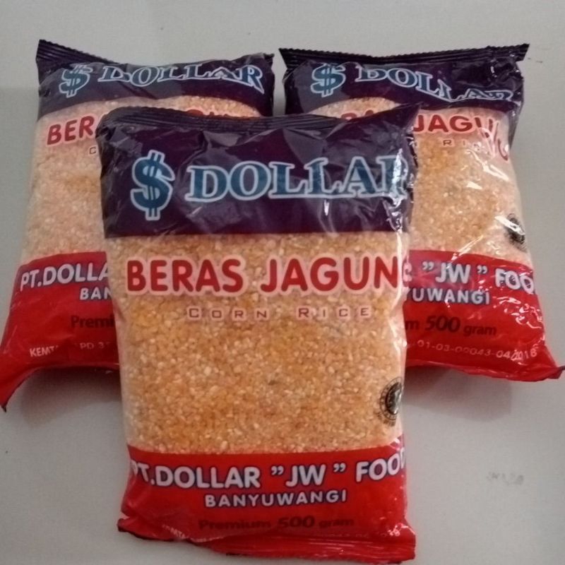 

Beras Jagung Cap dollar Corn rice JW 500g