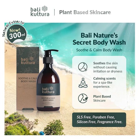 Bali Kultur Body Wash Whitening Sabun Mandi Wangi Tahan Lama Membantu Mengobati Jerawat Punggung , P