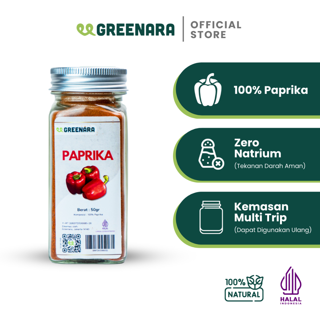 

Greenara - Paprika Bubuk 50gr / Ground Paprika