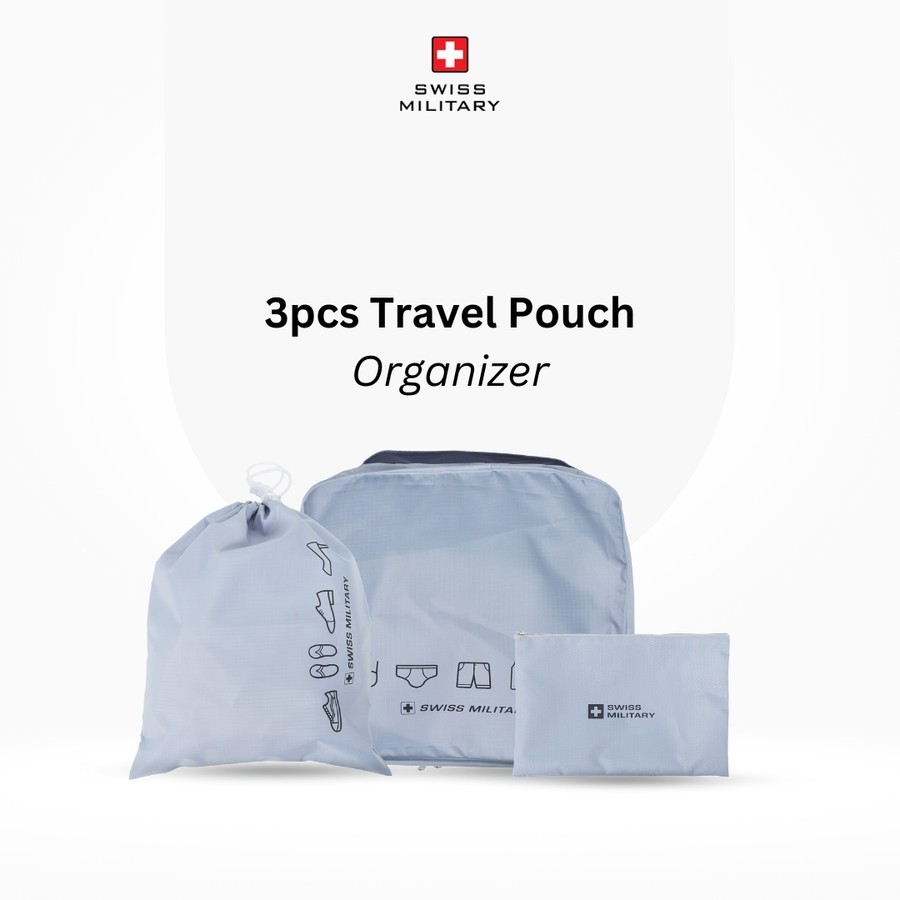 [GIFT] Swiss Military 3pcs Travel Pouch Organizer