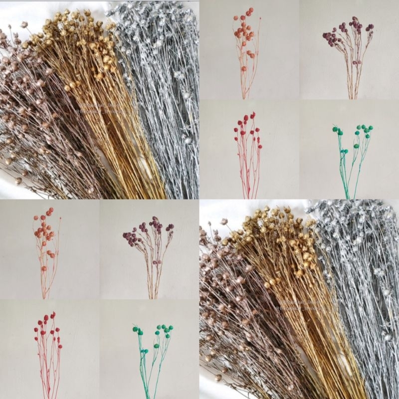 Topper Dried Flowers Lino Hiasan Bunga Kering, Hiasan Kue Rustic Bunga Kering, Rustic Cake Decoratio