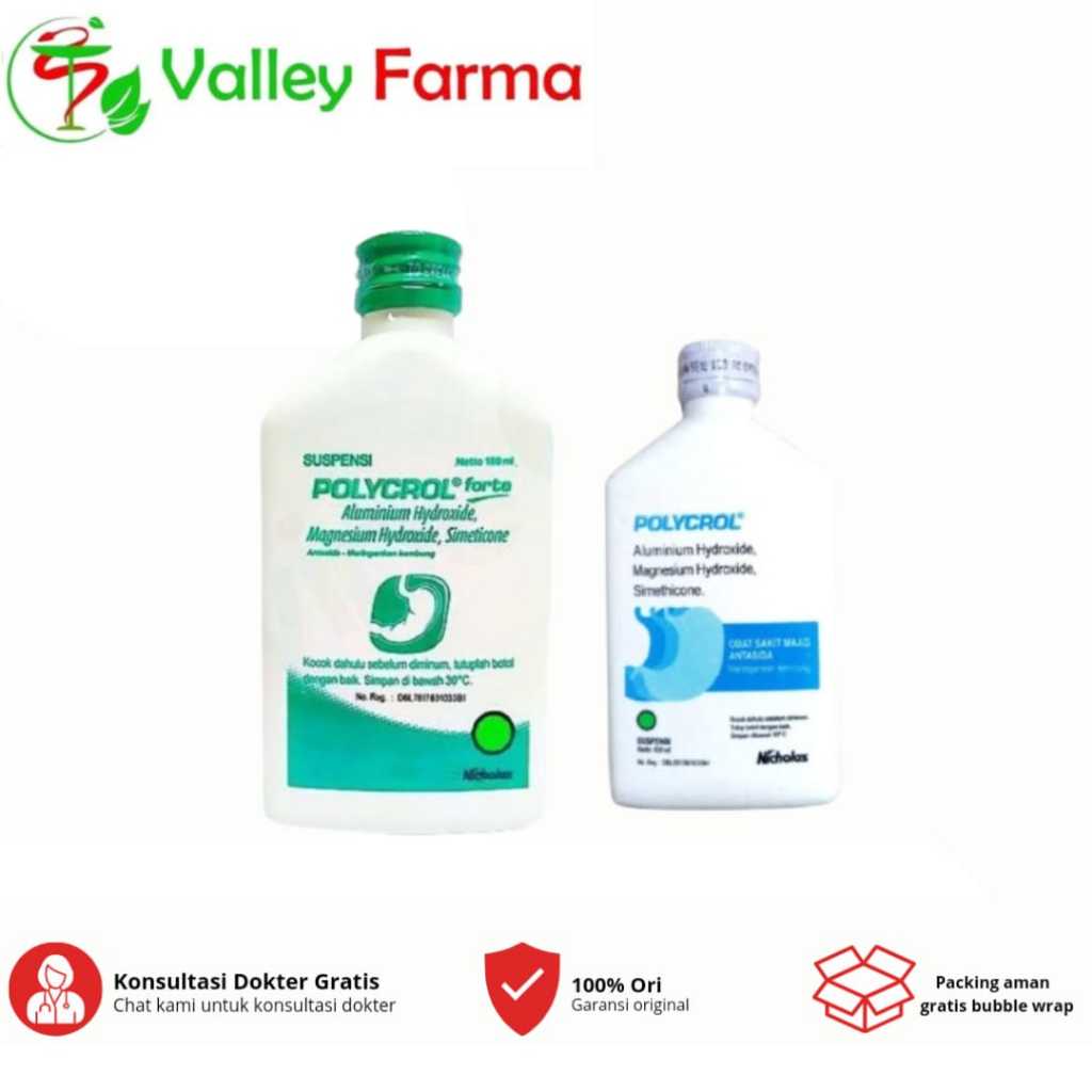 Polycrol sirup / forte - Obat Maag asam lambung