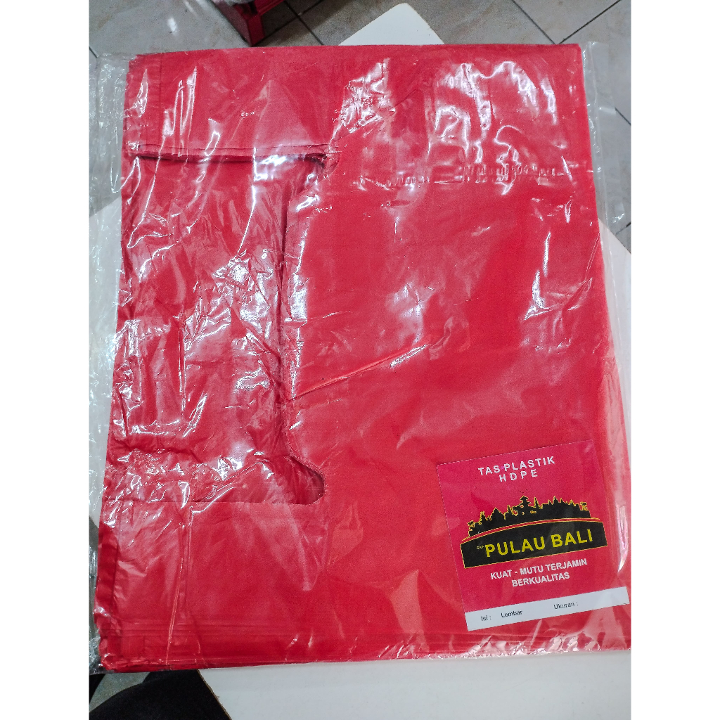 Kantong Plastik Kresek HDPE Cap Pulau Bali Jumbo ukuran 40