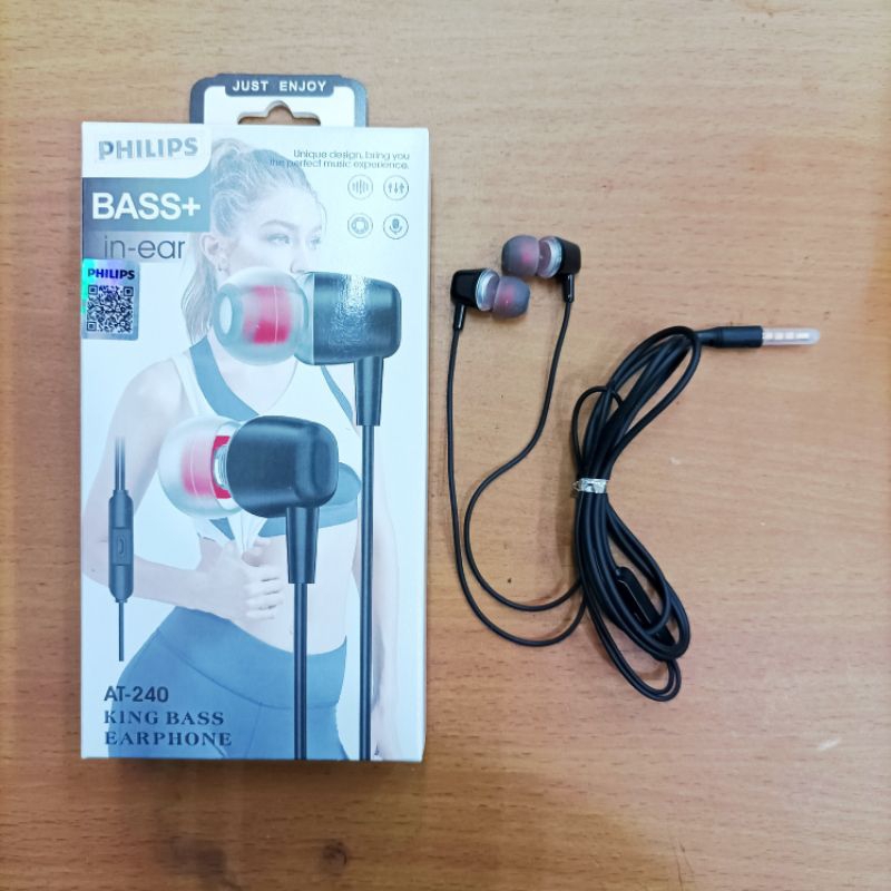 EARPHONE / HEADSET PHILIPS AT-240 BASS+ STEREO