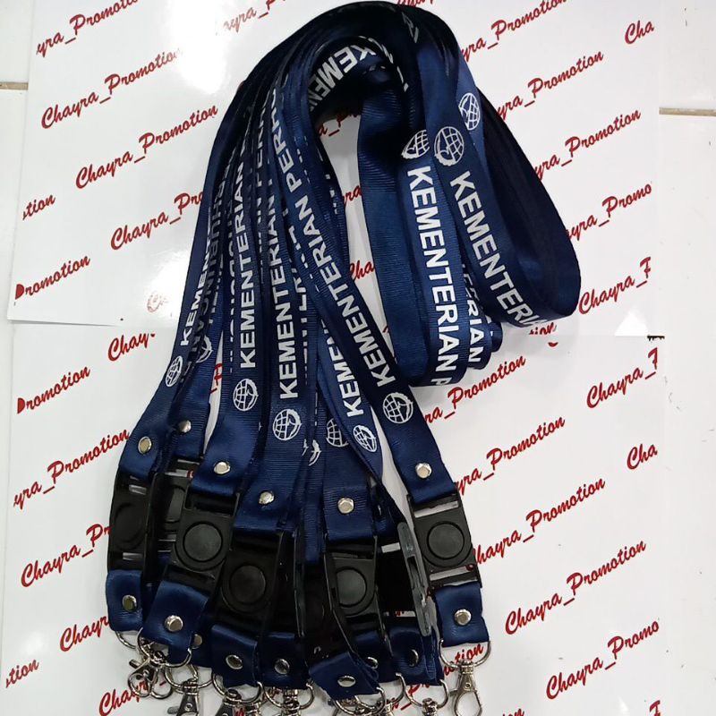 

lanyar tali ID card holder logo kementerian perhubungan/kemenhub