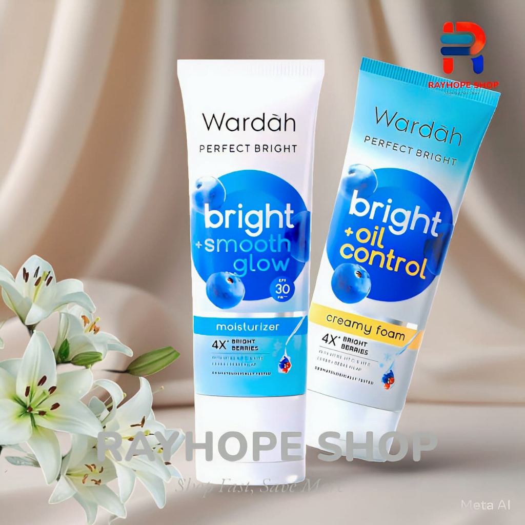 PROMO Wardah Perfect Bright Series Seri Oil Control Smooth Glow Creamy Foam Busa Krim Mencerahkan Wa