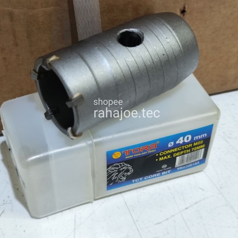 Tora TCT 40mm Hammer Core Drill 40 mm Mata Bor Beton Cor