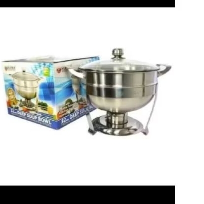 panci sop panci sayur prasmanan deep soup bowl supra panci prasmanan bulat tutup kaca