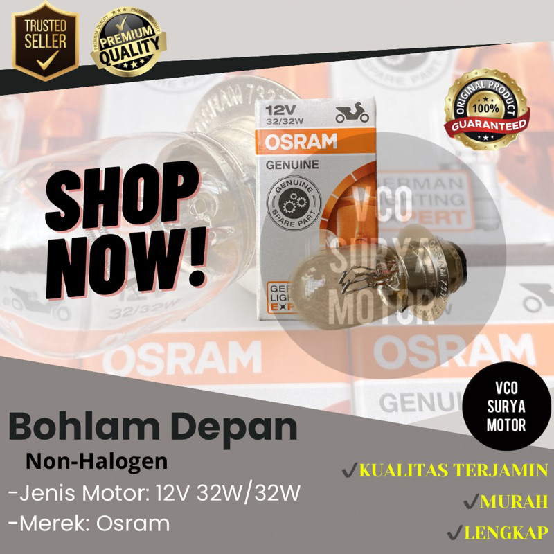 Bohlam Non-Halogen 12V 32/32Watt OSRAM HALOGEN