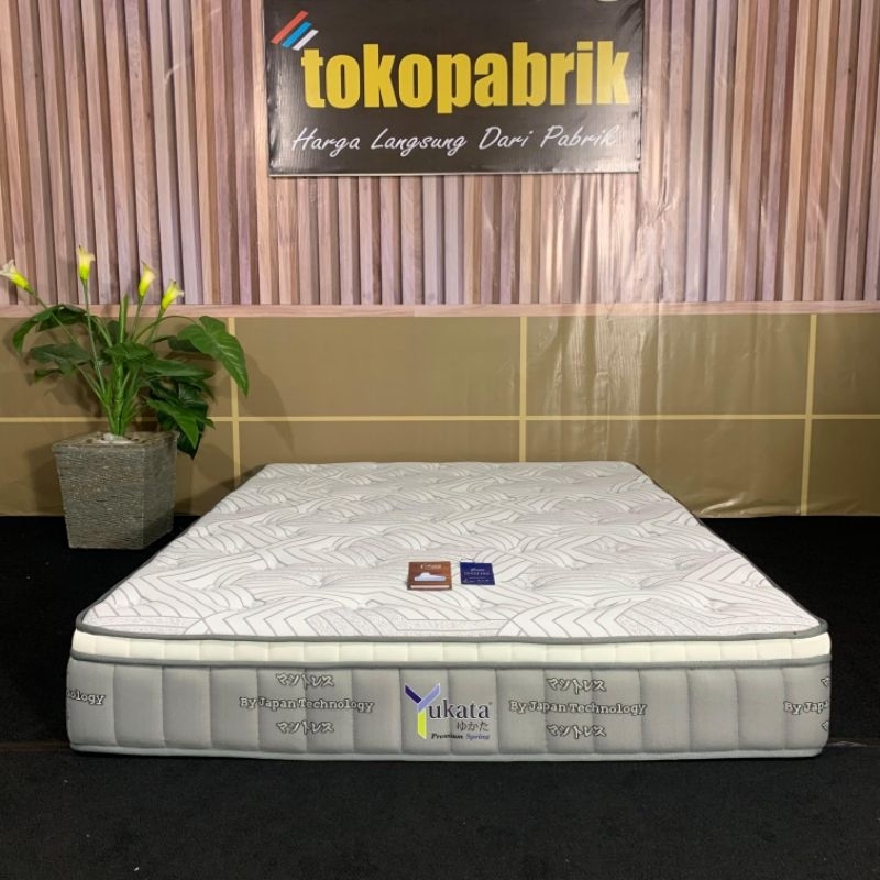 Kasur Springbed Yukata Premium Original Springbed Plustop Yukata Tebal 26cm All Ukuran Kasur Springb