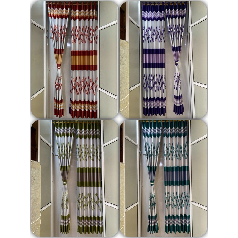 Gorden Jadi Blackout smokering 130x250cm Mini Daun