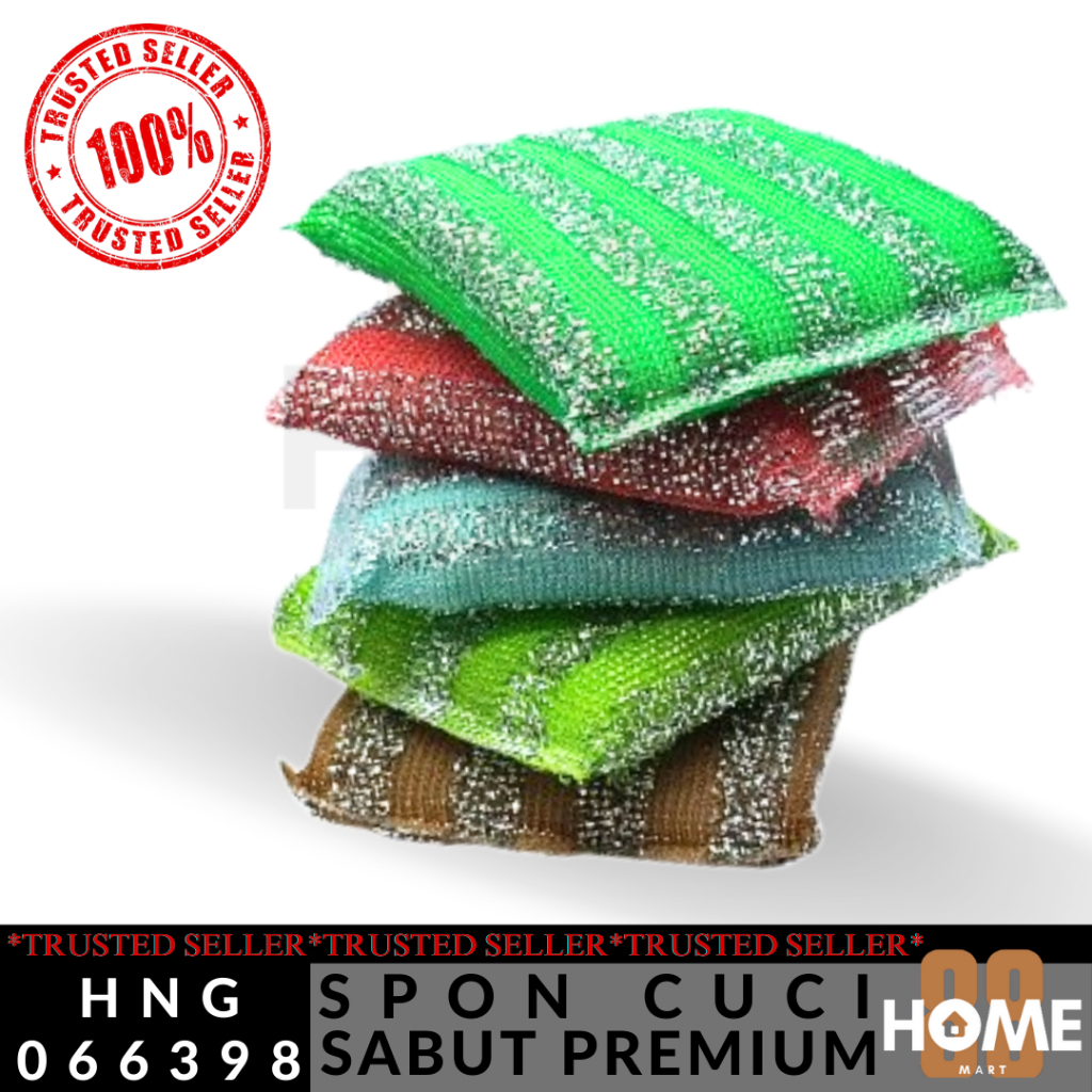 HNG 066398 - SPON SABUT GOSOK CUCI PIRING - SABUT CUCI PIRING / SABUT CUCI PIRING TEBAL / SPON CUCI 