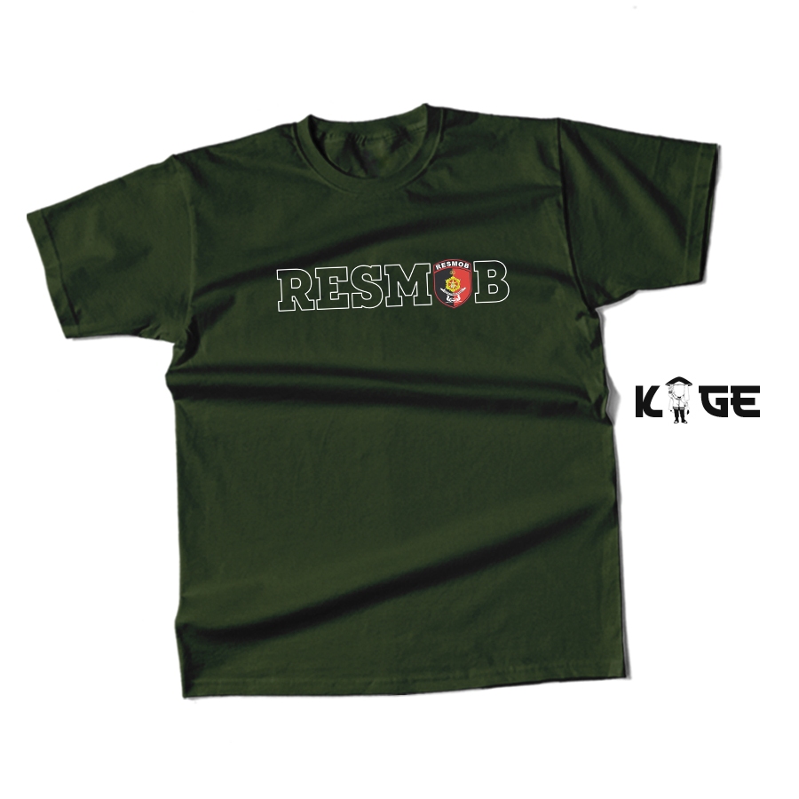 Baju Kaos Pria RESMOB Polda Polisi Keren KAOS KAGE
