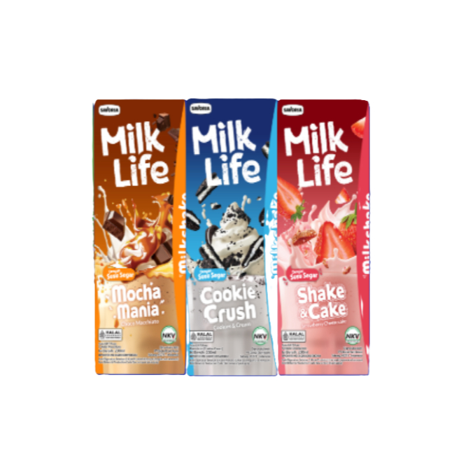 

Milk Life Milkshake UHT 200 ml [Karton isi 24 pcs]-Instant/Sameday