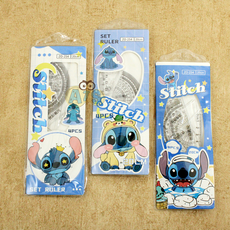 

Ruller / Penggaris Set 20cm Labubu, Stitch, Kuromi