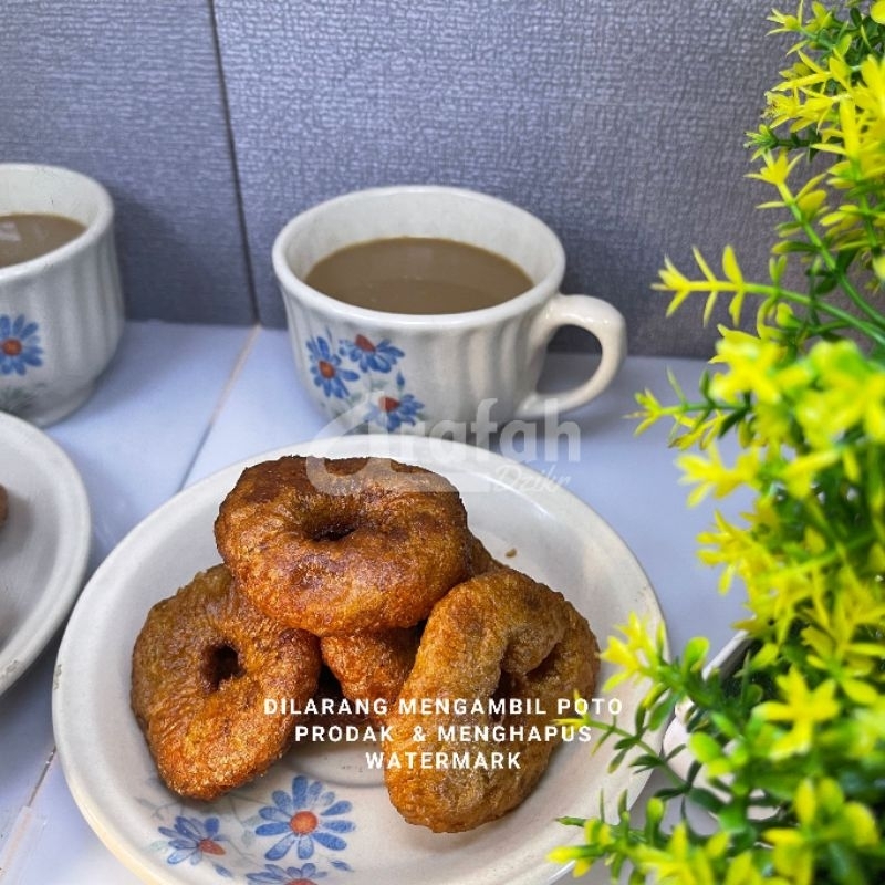 

Kue ali agrem premium gula merah asli besar isi 20 kue cincin tradisional