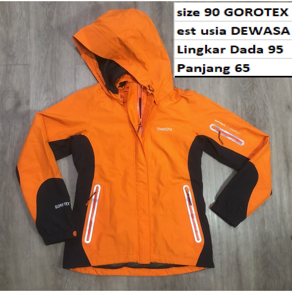 Jaket TREKSTA - Jaket GOROTEX GROPCORE Premium Outdoor Hiking Waterproof Windroof Hoodie Unisex Dewa