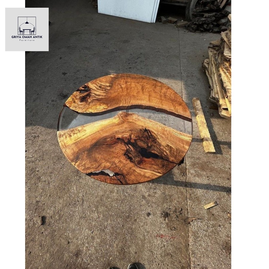meja resin meja kayu meja tamu MEJA TAMU KAYU KOMBINASI RESIN
