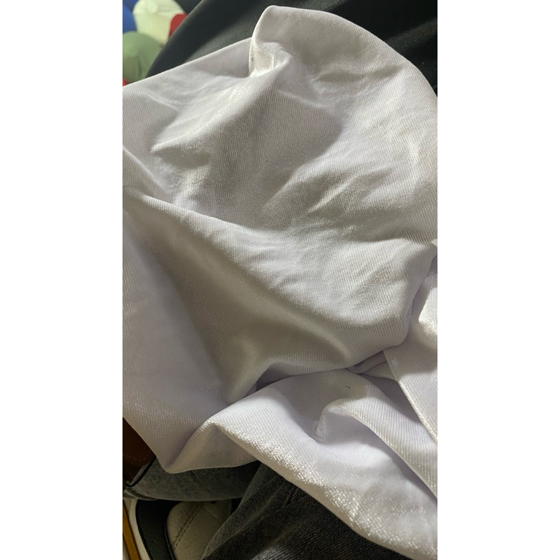 kain bludru velvet putih bersih tebal