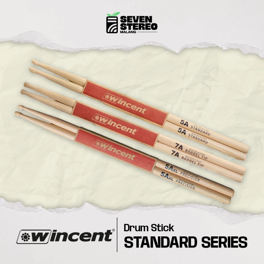 Wincent Precision Stick Stik Drum 5A 7A 5AXL