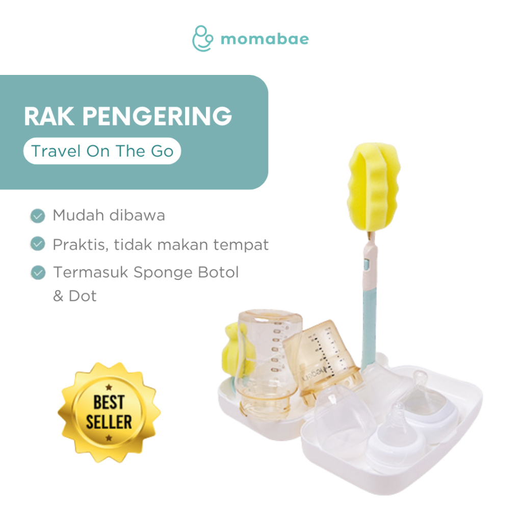 MOMABAE Rak Pengering Botol Susu Bayi / Rak Botol Susu Bayi / Rak Dot Botol Susu terlaris