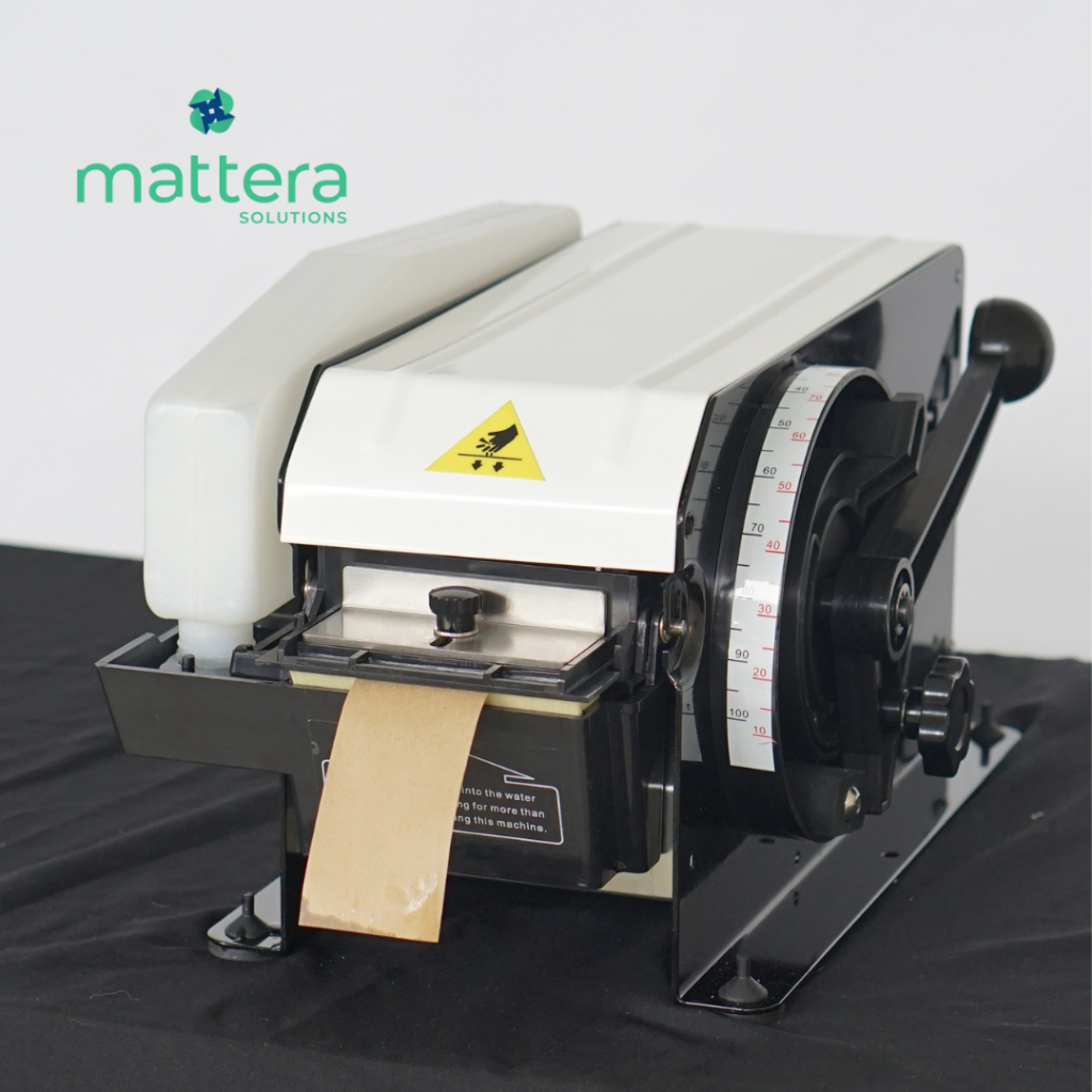 [MATTERA] Gummed Tape Dispenser Semi Automatic - Dispenser Lakban Air Kertas Eco Friendly