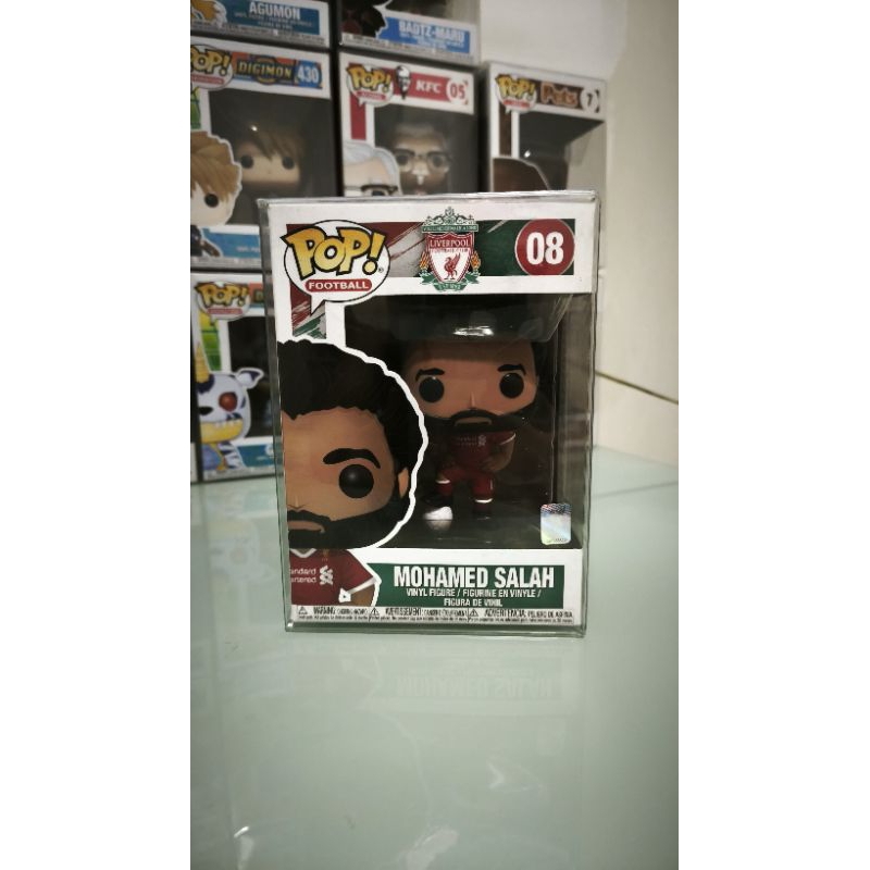 Funko Pop Football Liverpool - Mohamed Salah 08 ( Stiker Official Liverpool + First Release 2018 )