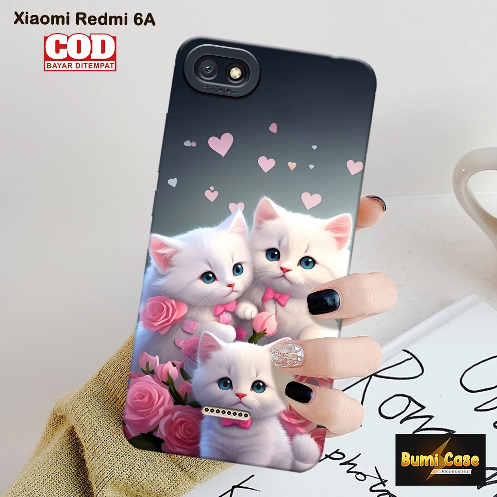 Bumi Case Xiaomi Redmi 6A - Fashion Case Kucing - Softcase Pro Camera Xiaomi Redmi 6A - Casing Hp Xi