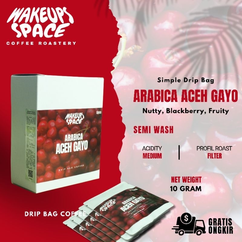 

Drip Bag Coffee Filter 5pcs Arabica Aceh Gayo Premium