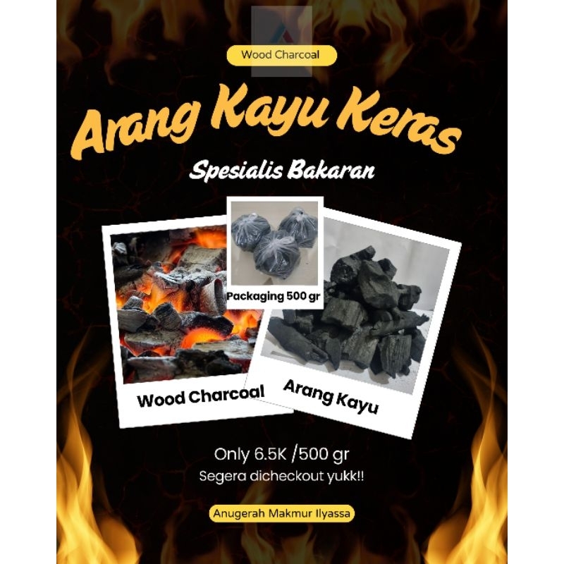 Arang Sate Murah Meriah| Arang Kayu BBQ| Arang Panggangan| Arang Bakar Bakar