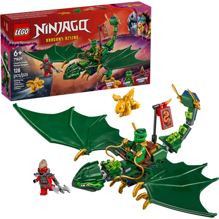 LEGO 71829 Ninjago Lloyd's Green Forest Dragon