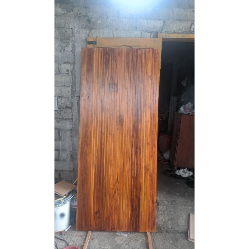 PINTU JATI TEBAL 2 CM, FINISHING PLITUR / CLEAR COAT.