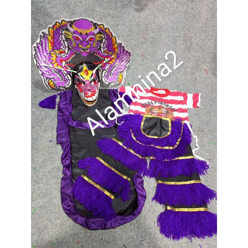 celana barongan caplokan anak kaos reog Ponorogo anak satu paket