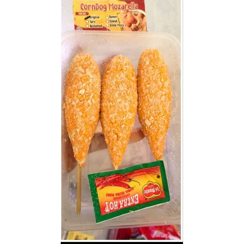

Corndog Mozarella Isi 3pcs