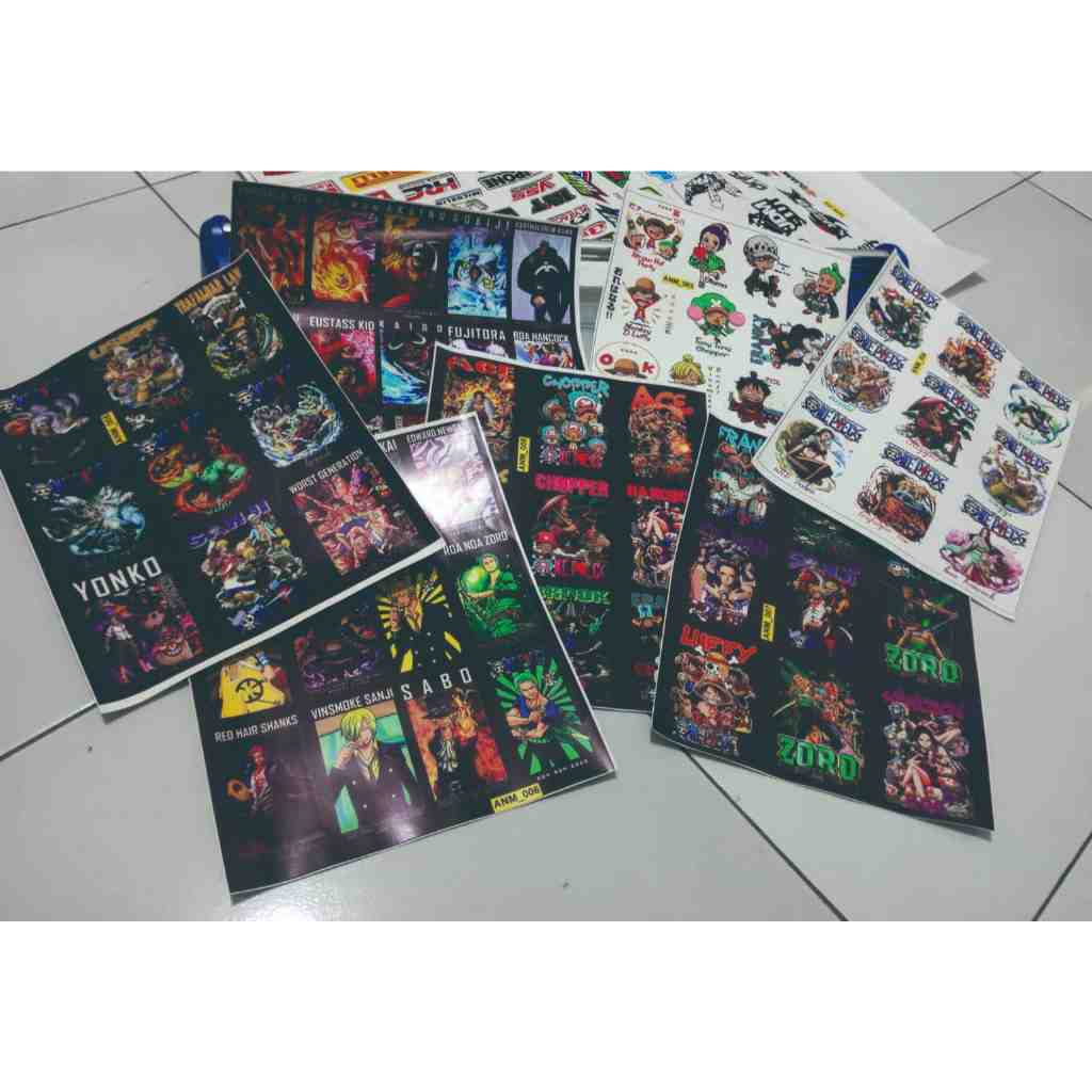 Stiker Pack ANIME | STIKER MOTOR HELM | STIKER LAPTOP TUMBLER BUKU TULIS