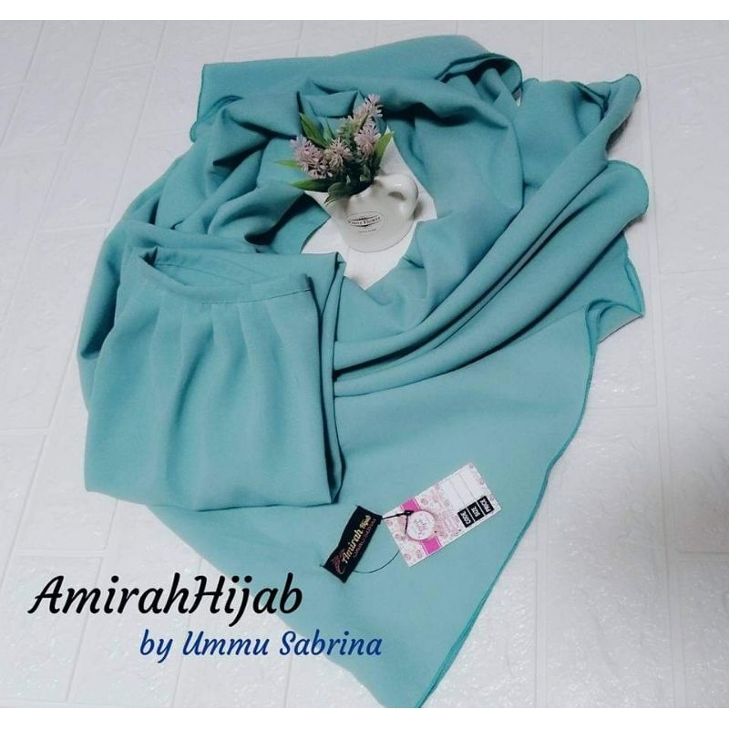 KERUDUNG SYAR'I BERGO WOLFIS SILKY Amirahhijab Ummu Sabrina