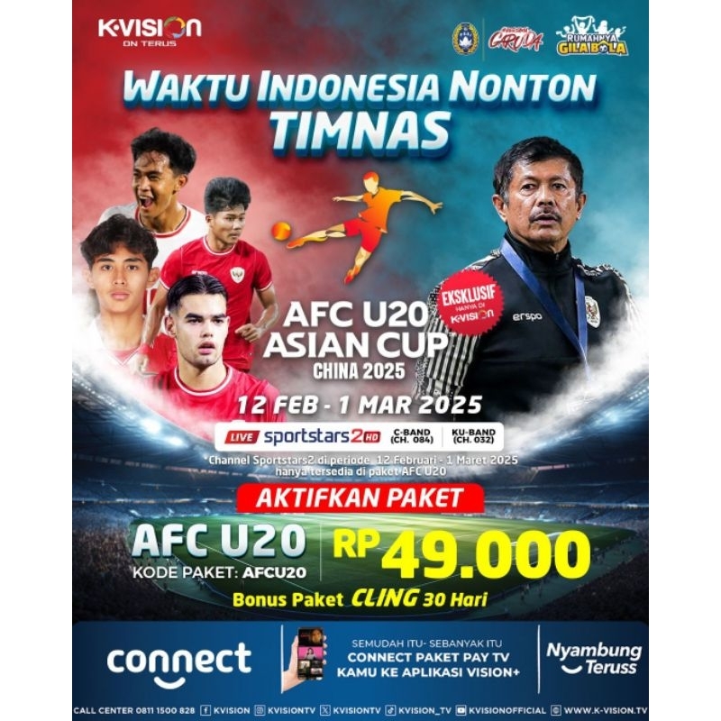 Paket kvision AFC U20 bonus Paket Cling 30 hari