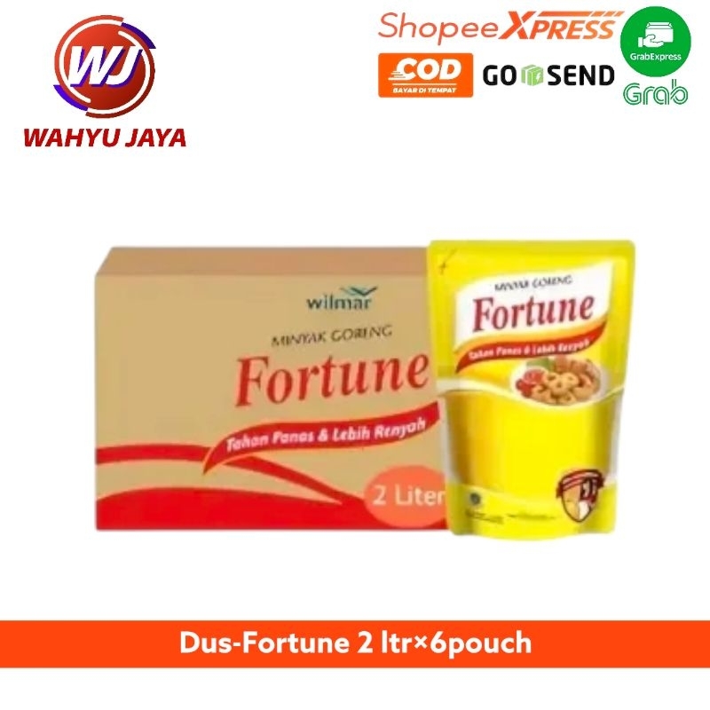 

Minyak Fortune 2ltr×6 pouch