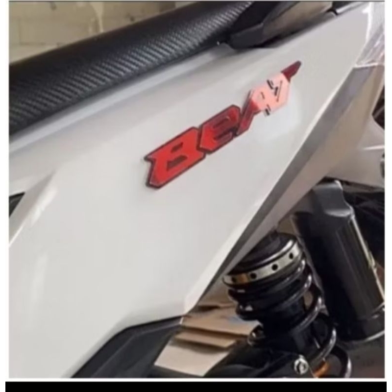 Emblem Logo Honda Beat Timbul Bukan Stiker Variasi Warna Pilihan - Logo 3D Motor Beat Aksesoris