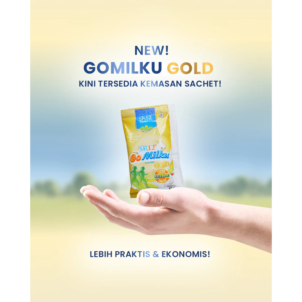 

Gomilku Gold SR12 Kemasan 1Kg 40 Sachet Susu Kambing Etawa Susu Lansia Menjaga Kesehatan Tulang