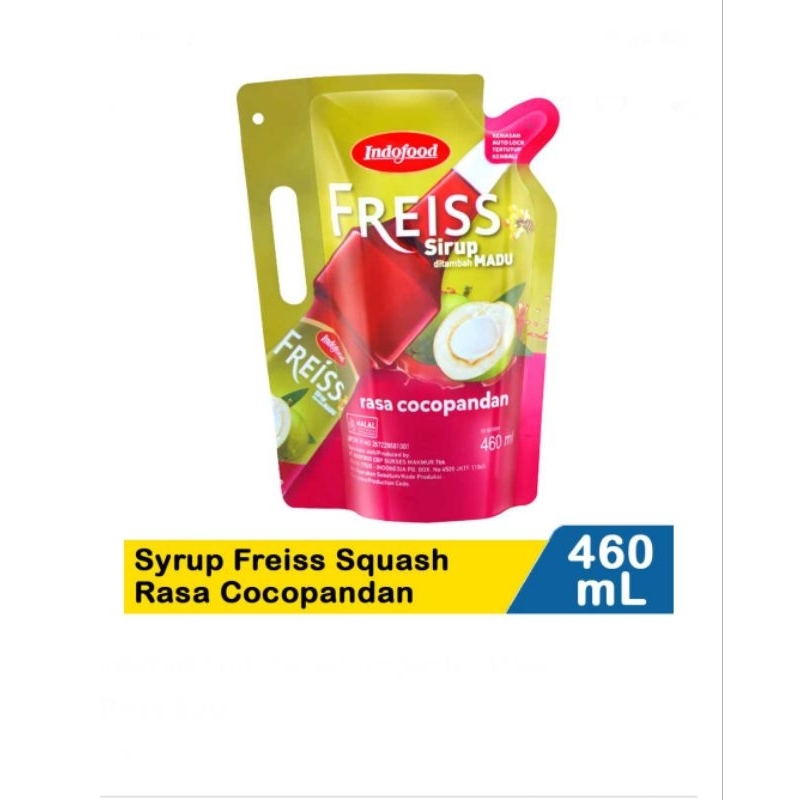 

INDOFOOD SYRUP FREISS COCOPANDAN/SQUASH JERUK 460ML