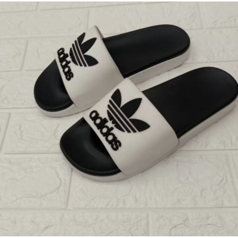 sandal Adidas slide/Adidas slide sandal hitam putih/sandal pria Adidas slide