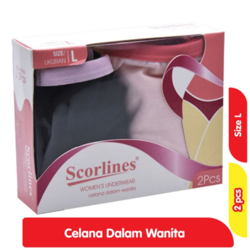 Scorlines Celana Dalam Wanita L 2 pcs
